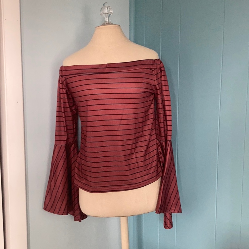 Off the shoulder peasant blouse